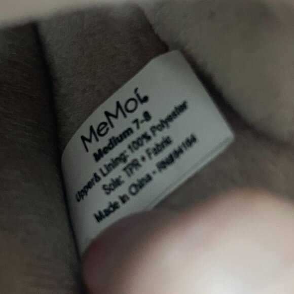 MeMoi Luxe Pom Pom Memory Foam Plush Slippers Medium Sizes 7-8 Soft Pink/Peach - Picture 6 of 8